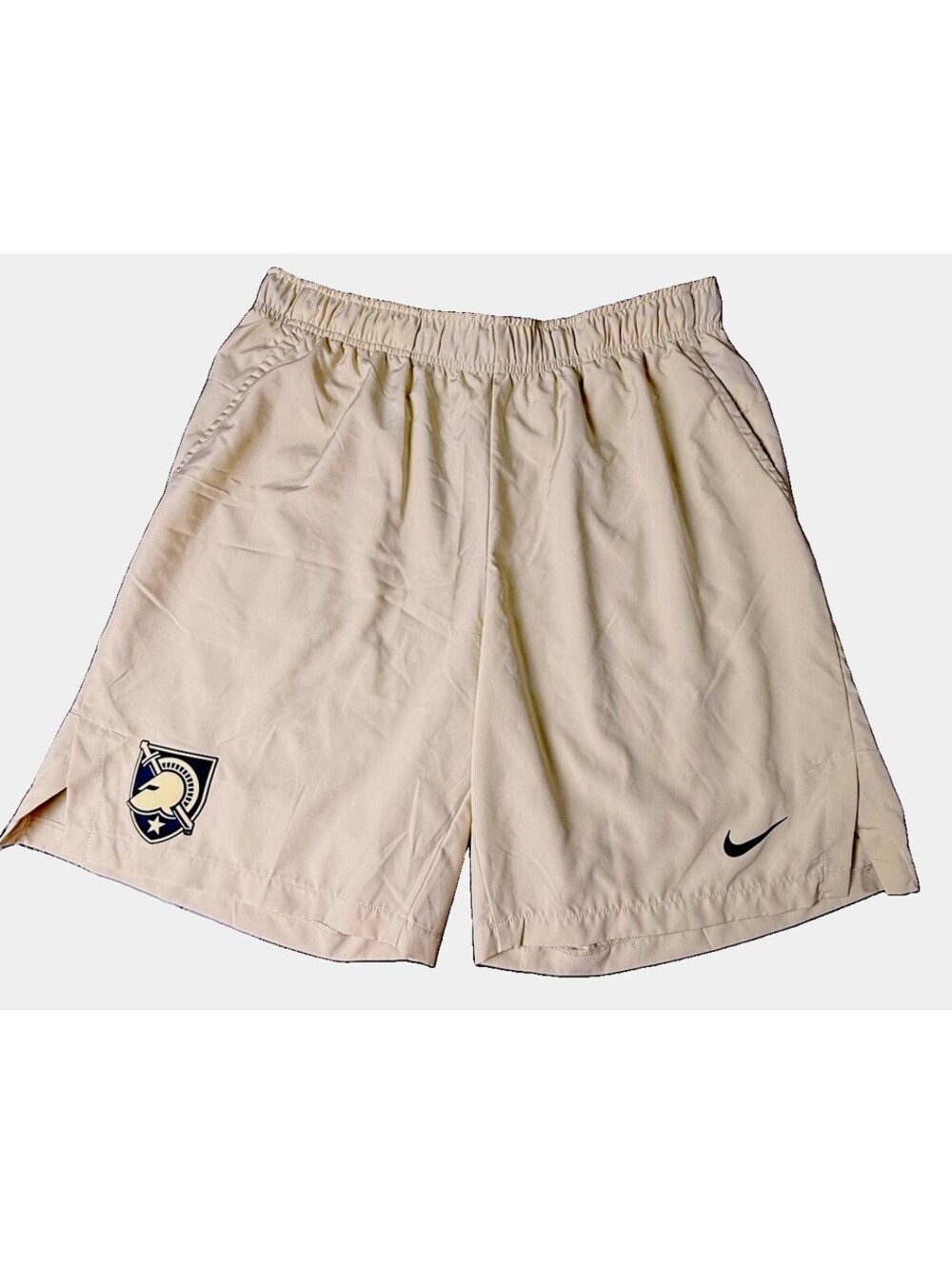 Nike Dri-FIT Army Black Knights NCAA College Logo Shorts Beige Men's L